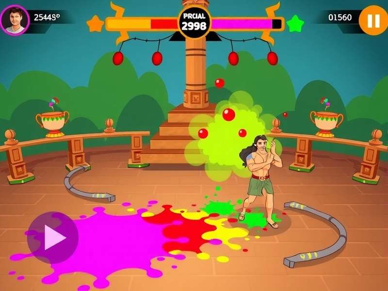 Holi Celebration Mania Game Screenshot