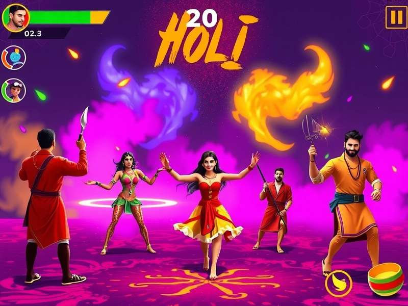 Holi Celebration Mania Indian Player Distribution